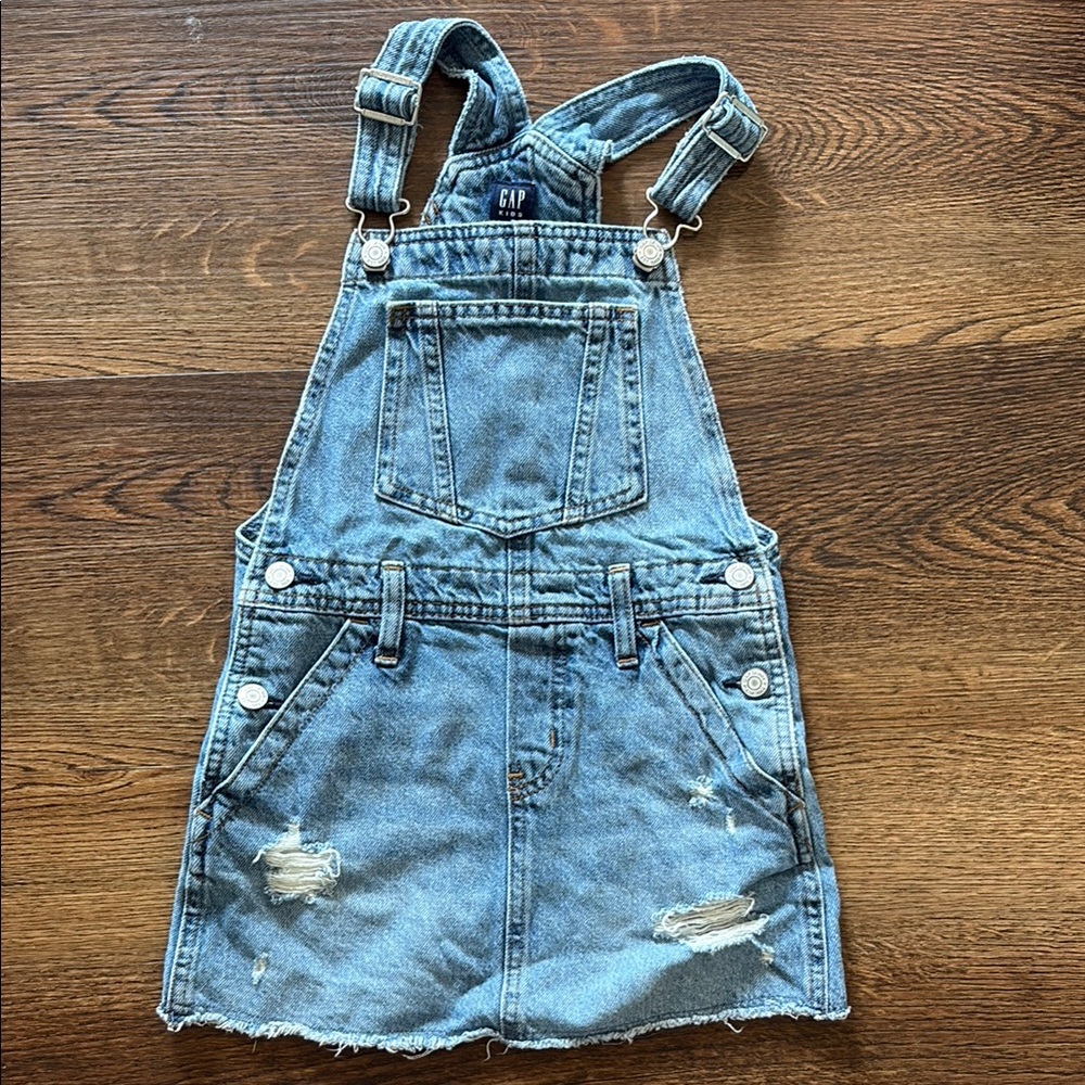 GAP Blue Denim Overalls with Adjustable Straps